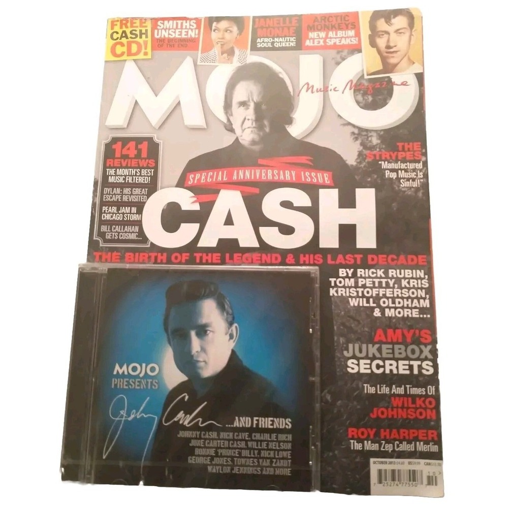 Mojo Music Magazine October 2013 Johnny Cash Anniversary Issue 239 with CD
